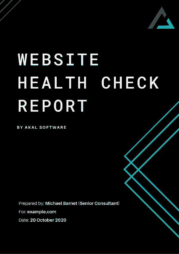 Website Health Check Report by Akal Software